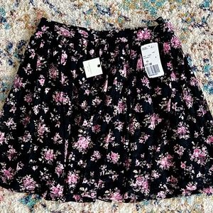 Printed flowing shirt lace skirt